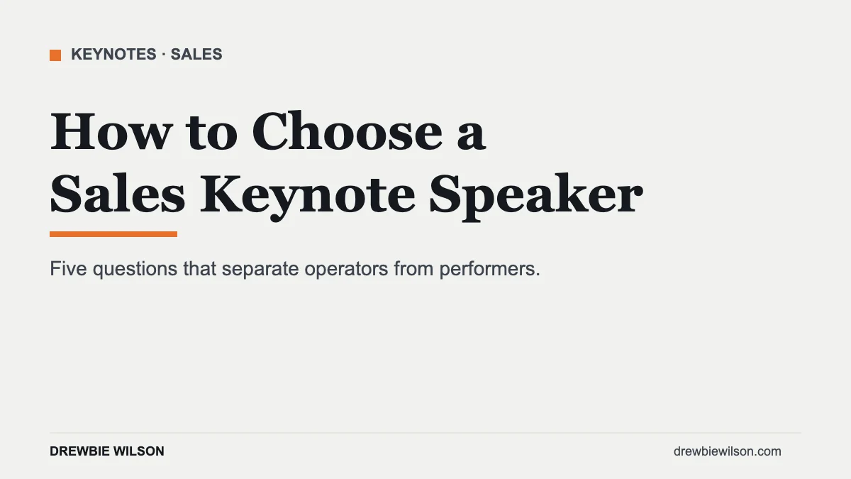 how to choose a keynote speaker