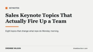 sales keynote topics