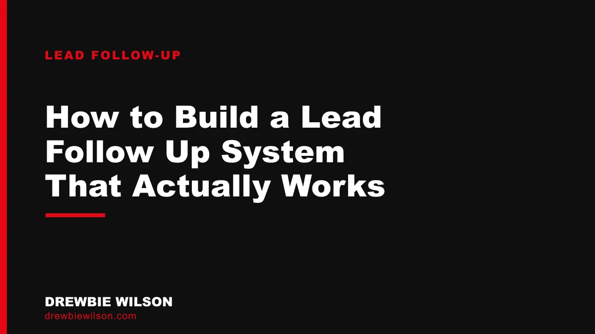 lead follow up system