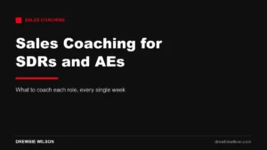 sales coaching for sdrs