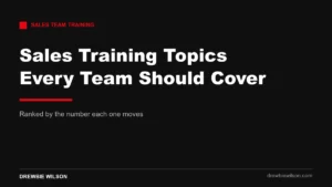 sales training topics