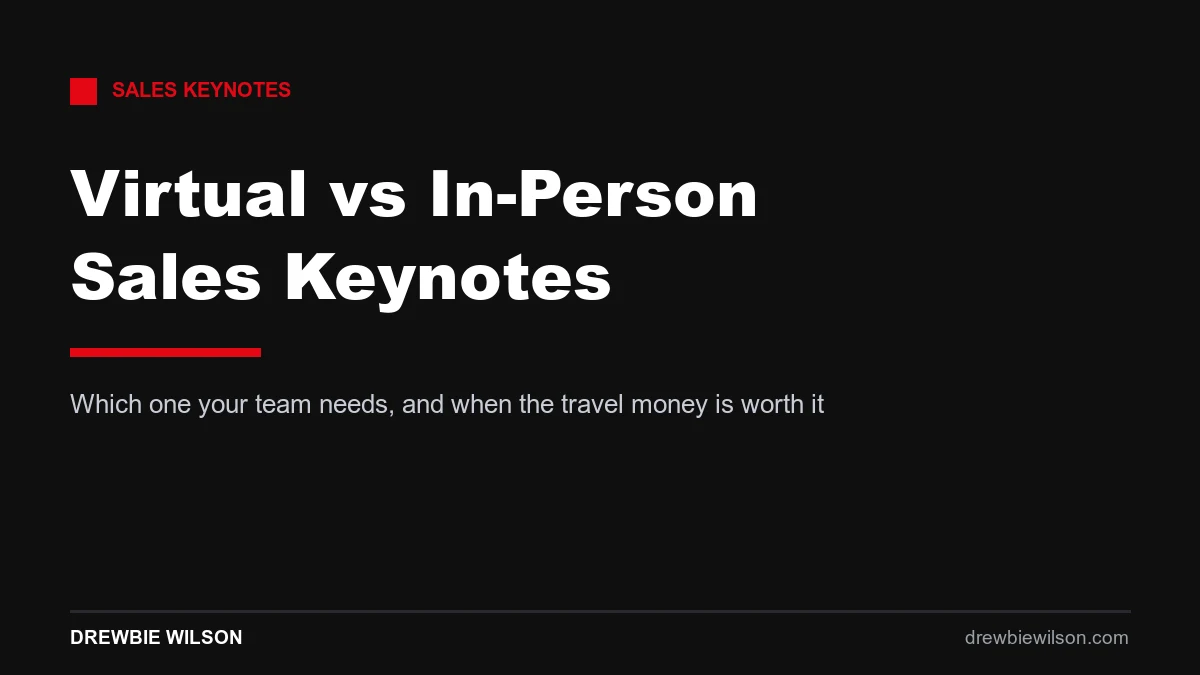 virtual sales keynote