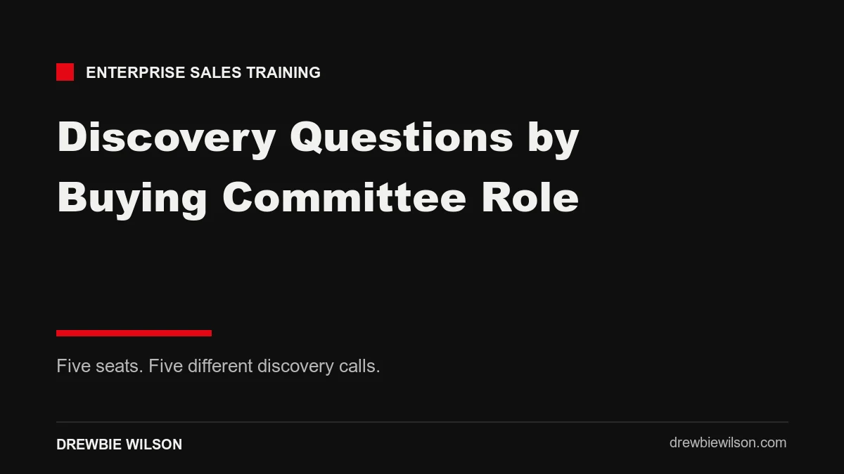 discovery questions by buying committee role