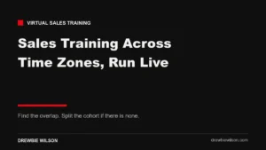 sales training across time zones